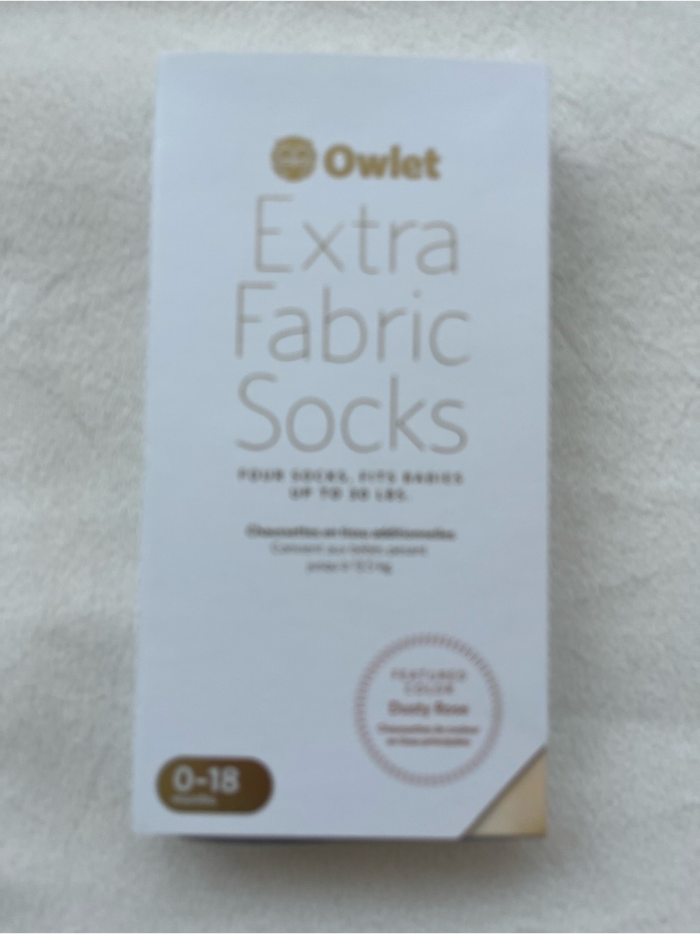 Owlet Extra Fabric Socks - Dusty Rose